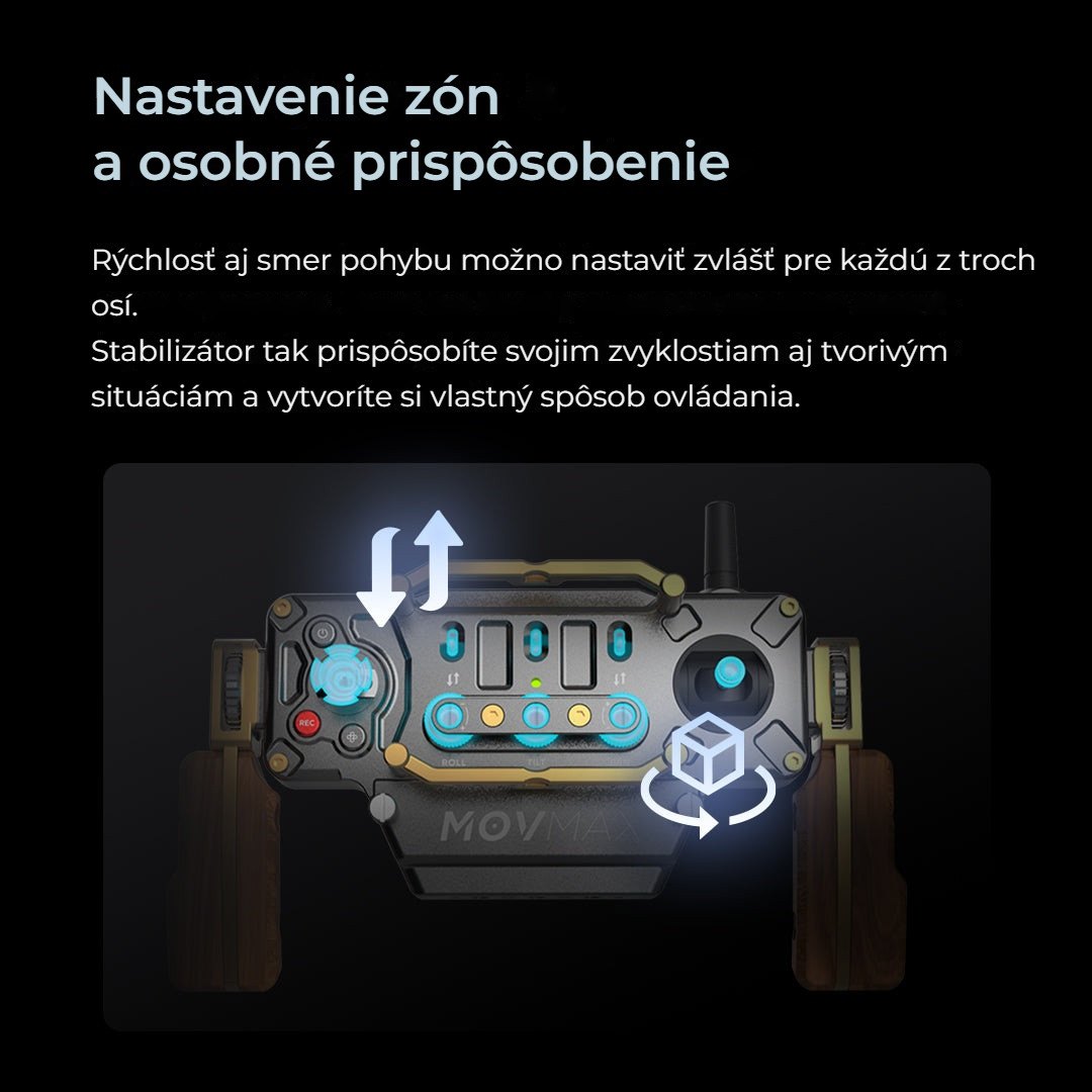 Nastavenie zón a prispôsobenie