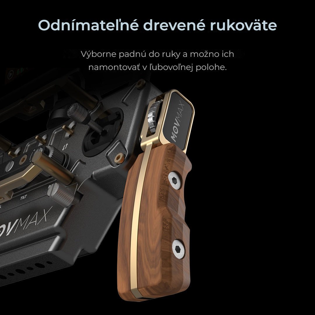 Odnímateľné drevené rukoväte