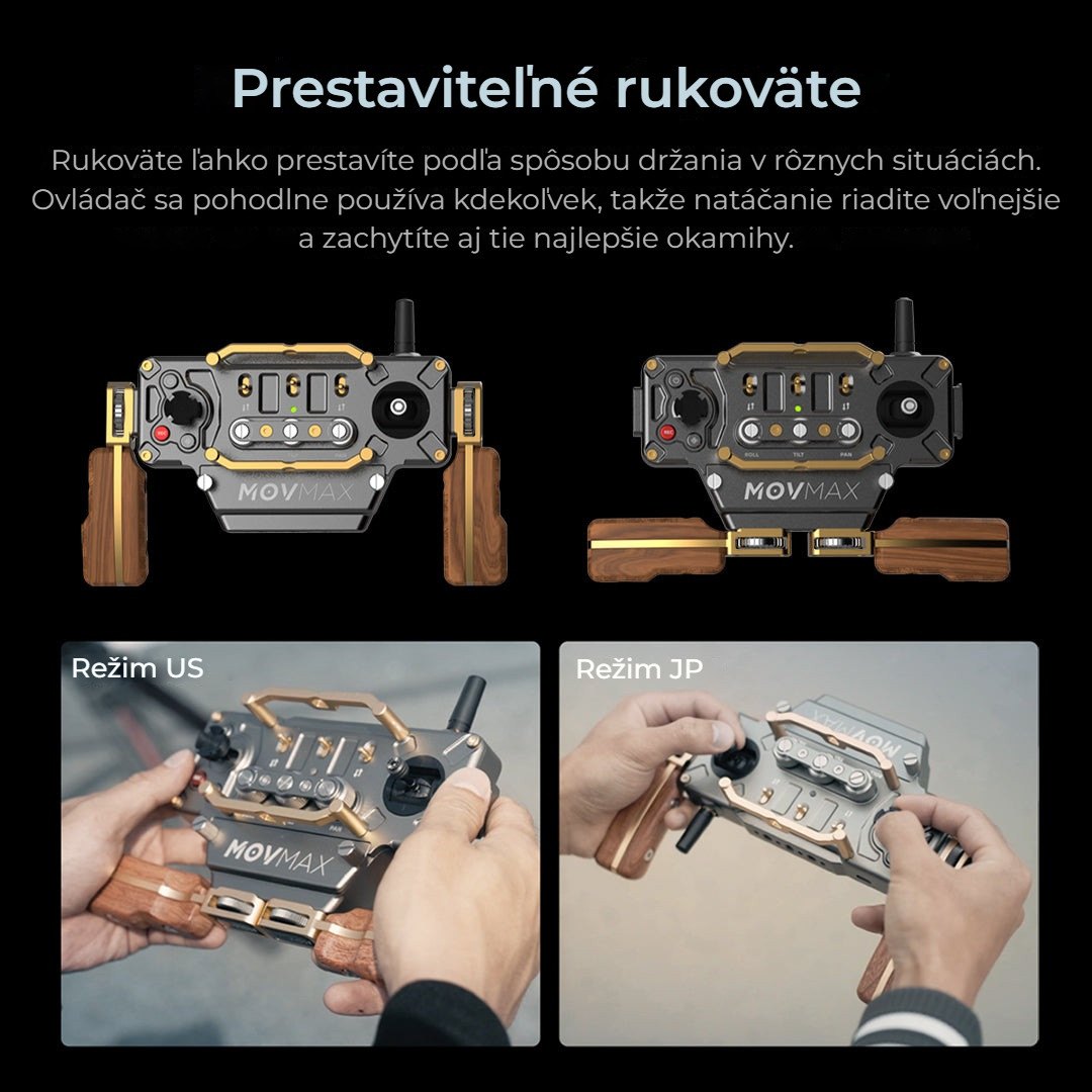 Prestaviteľné rukoväte