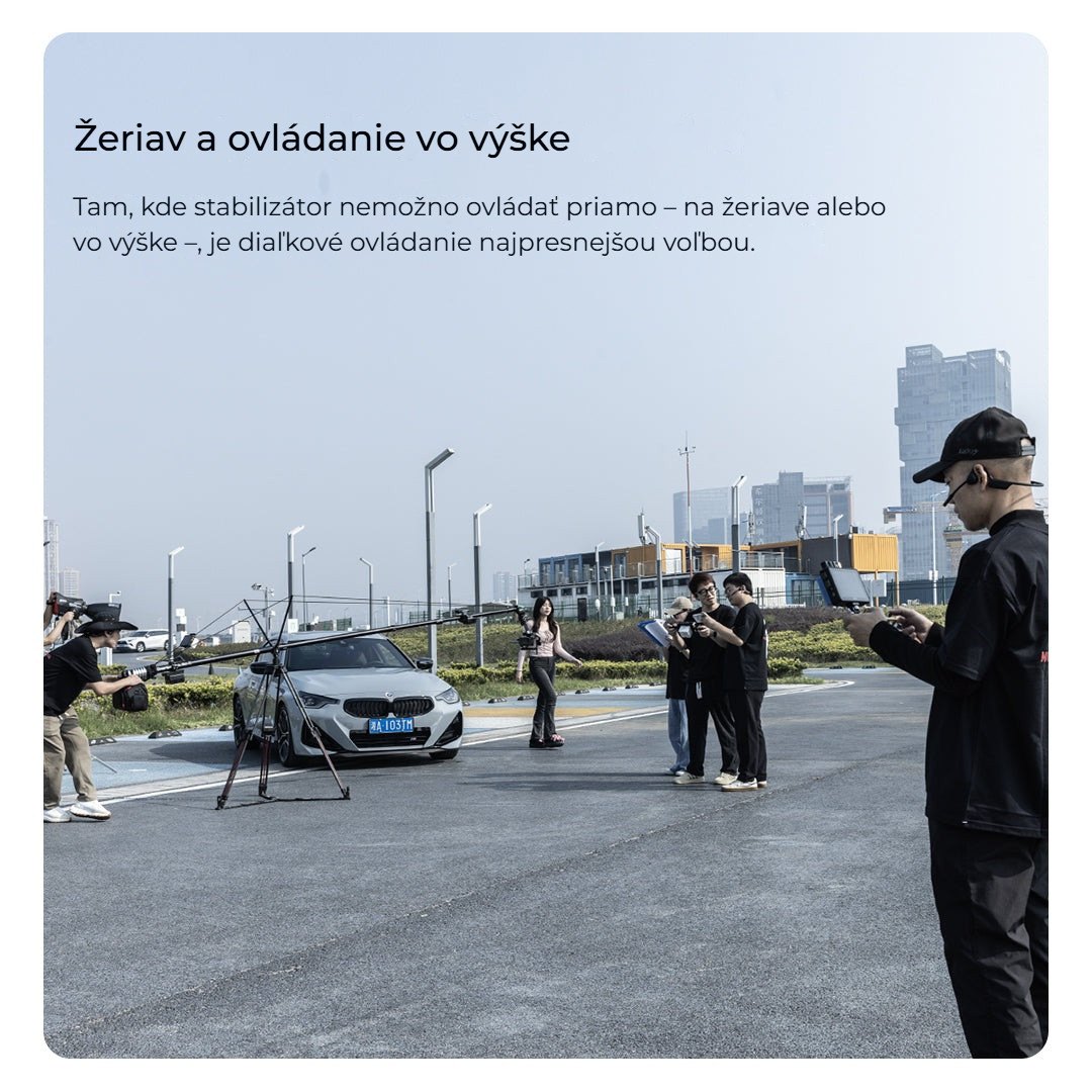 Žeriav a ovládanie vo výške