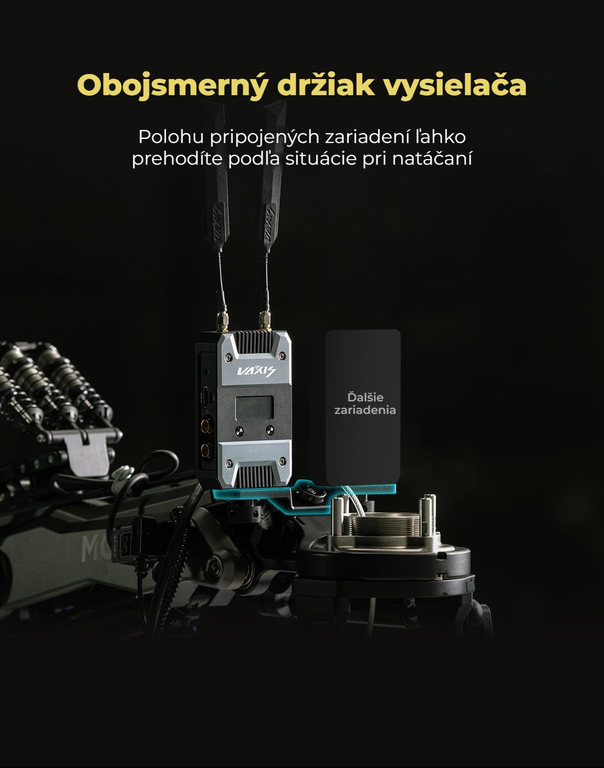 Obojsmerný držiak vysielača