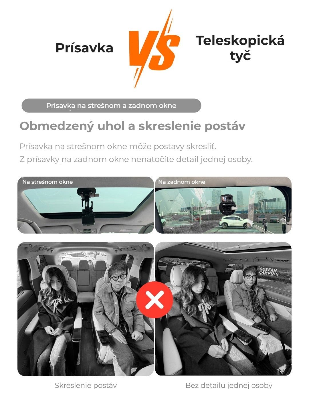 Prísavka na zadnom okne: skreslenie