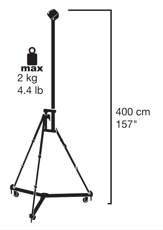 Manfrotto MDOLLYVR — 2 kg / 400 cm