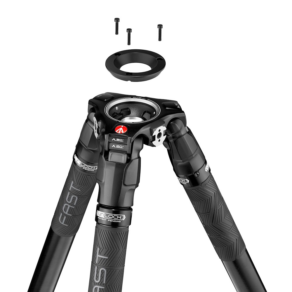 Adaptér Manfrotto MVA060TF nad miskou statívu 635 FAST