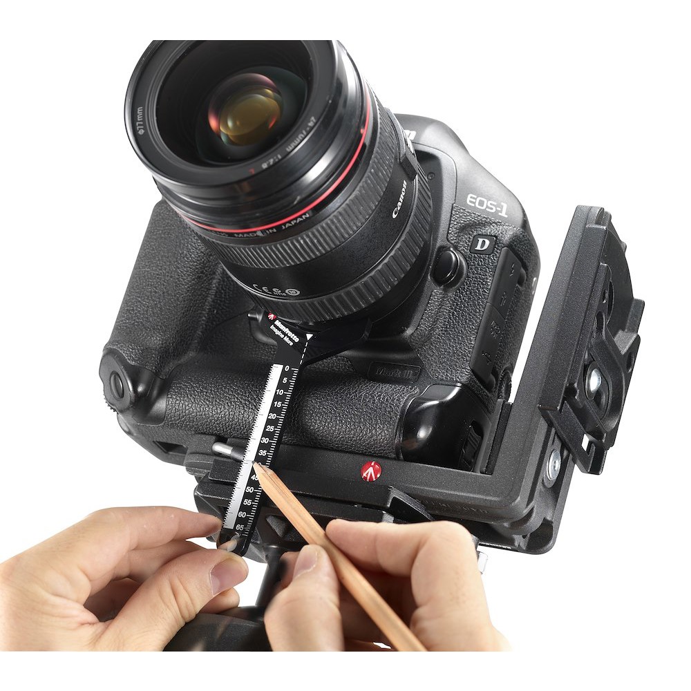 L držák Manfrotto v horizontální poloze