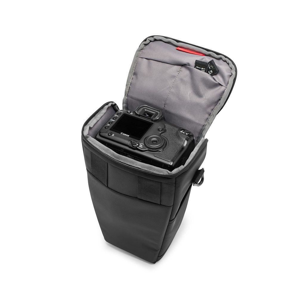 Otevřené pouzdro Manfrotto Advanced Holster L III s fotoaparátem