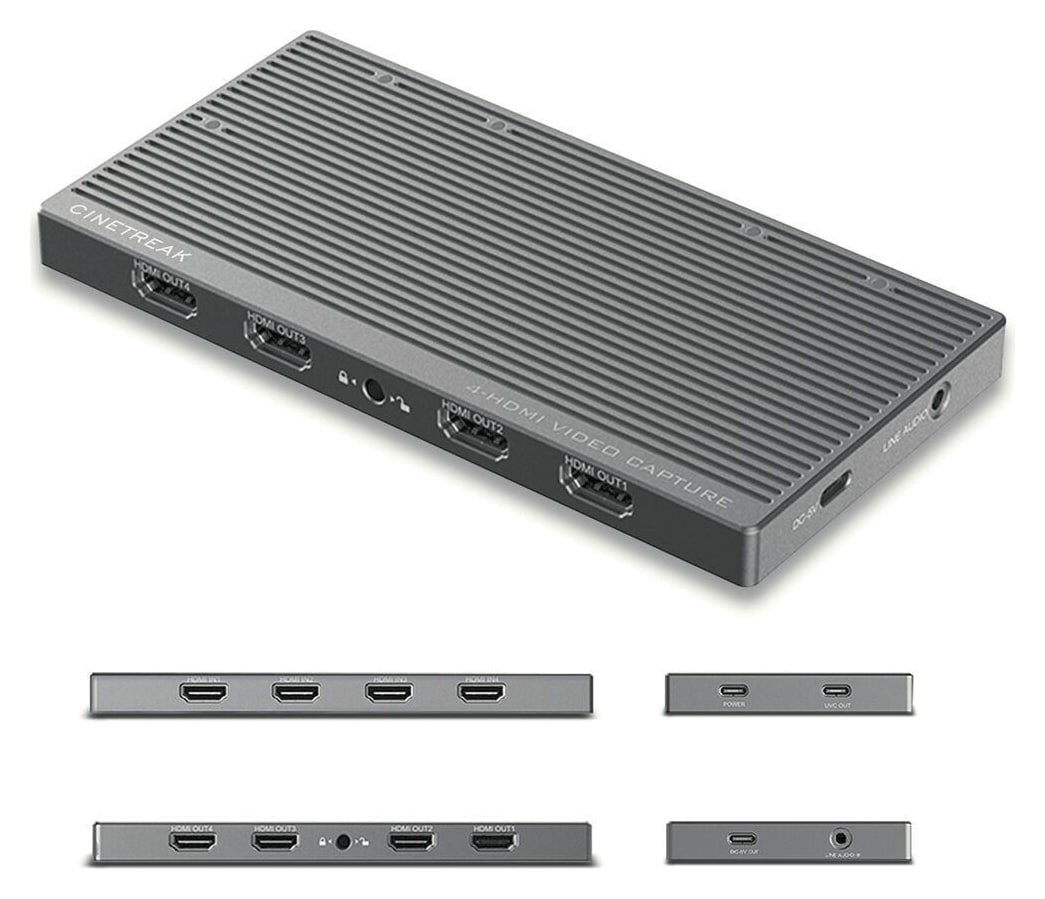 Štyri zdroje HDMI cez jeden kábel USB-C – Všetky konektory na prvý pohľad