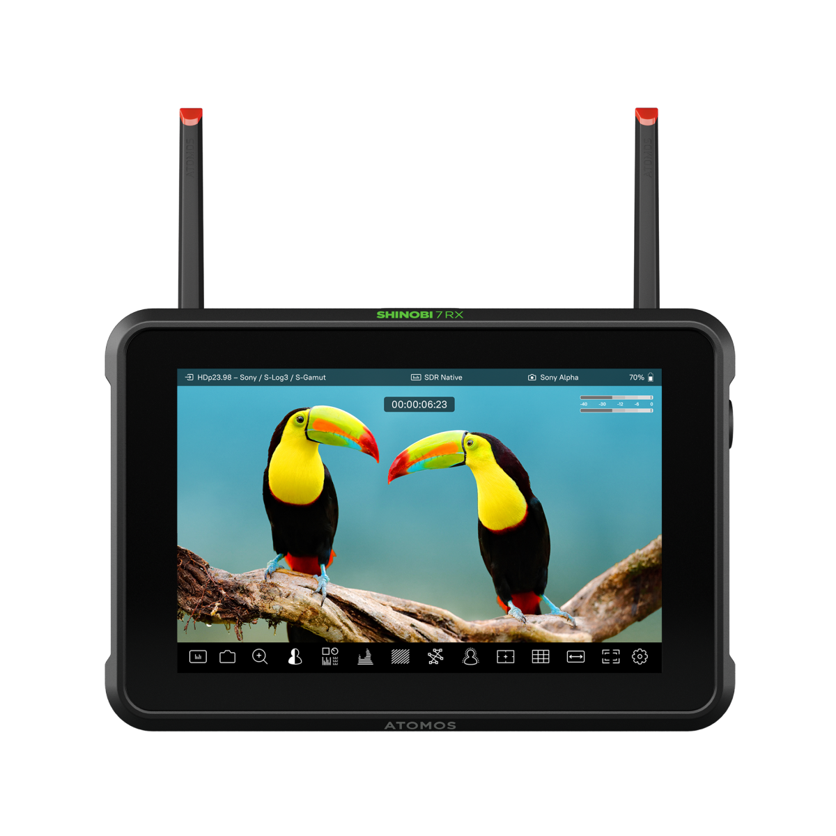 Monitor Atomos Shinobi 7 RX spredu
