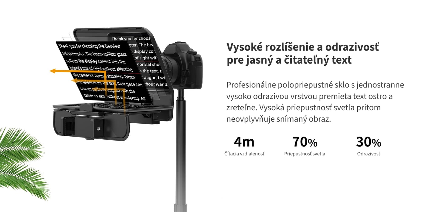 Polopriepustné sklo 70/30