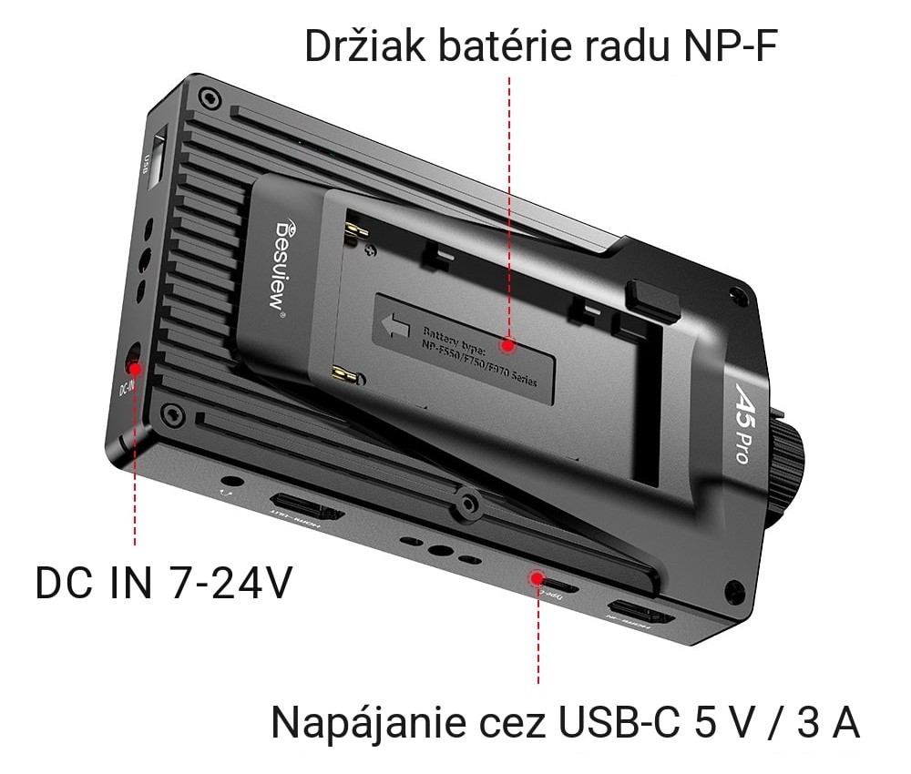Tri spôsoby napájania na dlhé natáčanie