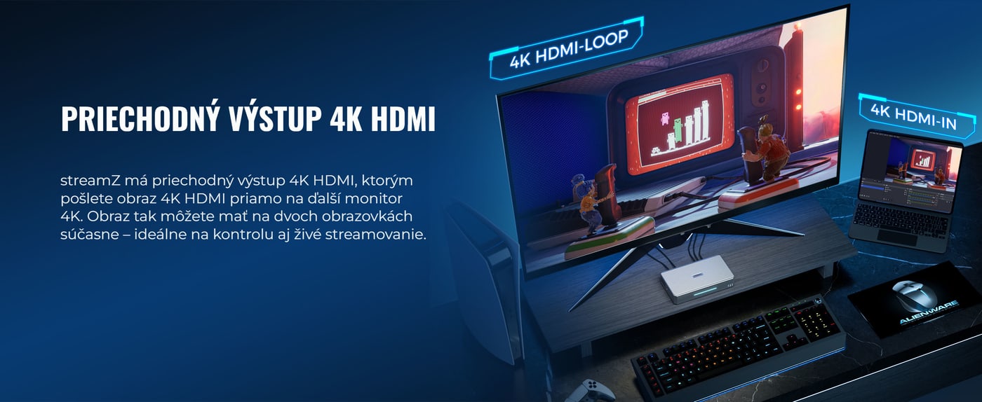 Priechodný výstup 4K HDMI