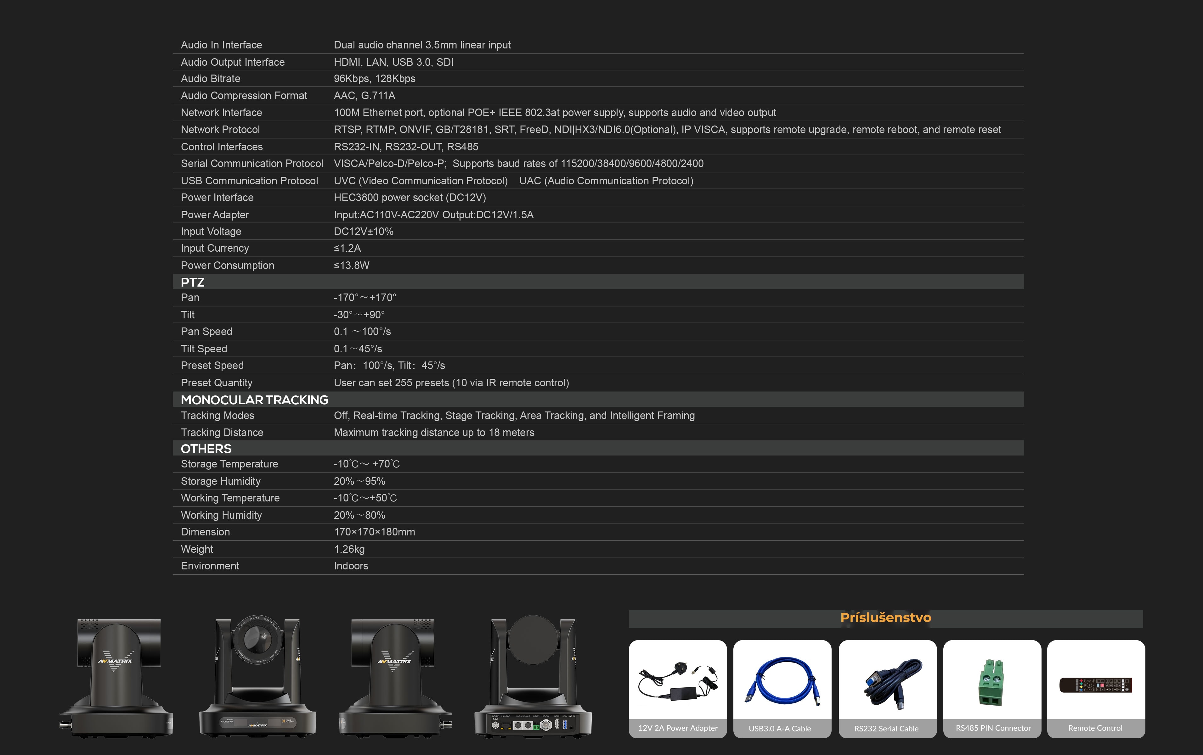 AVMatrix PTZ Camera EAGLE P30A