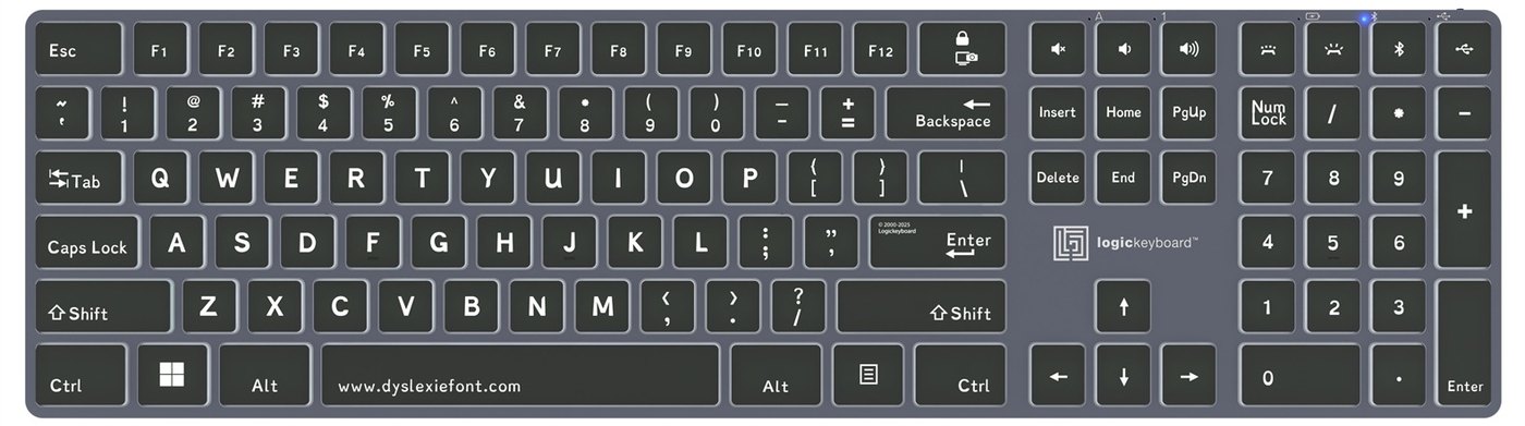 Rozloženie s písmom Dyslexie