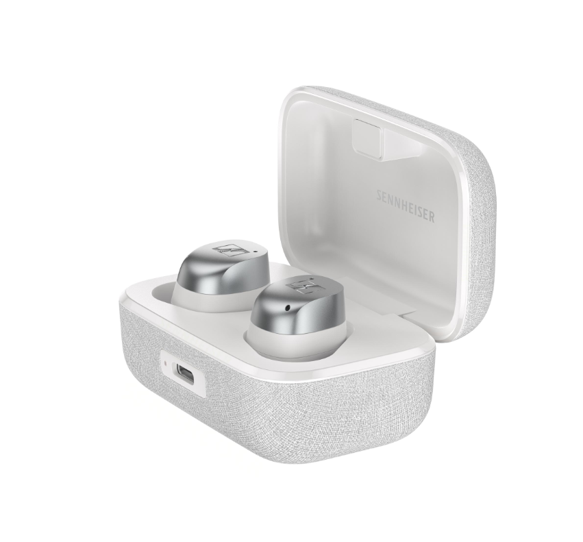 MOMENTUM True Wireless 4 v nabíjecím pouzdře White Silver