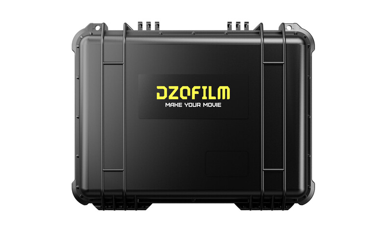 Čelný pohľad na pevný kufor DZOFilm pre tri objektívy Pavo