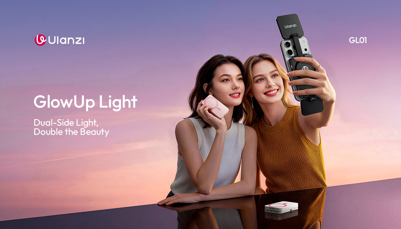 Použití GL01 GlowUp při tvorbě obsahu na telefon