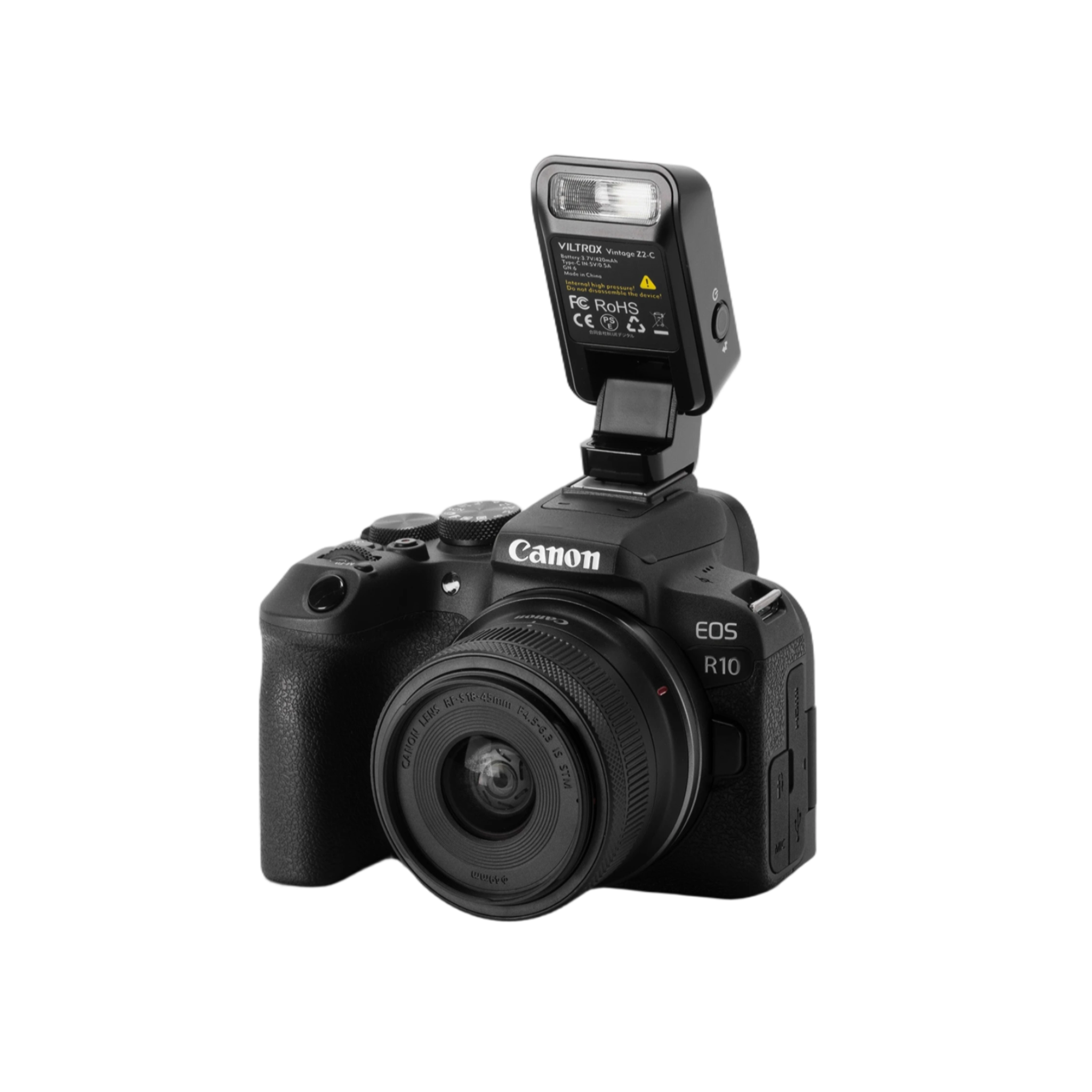 Viltrox Vintage Z2-C nasazený na fotoaparátu Canon