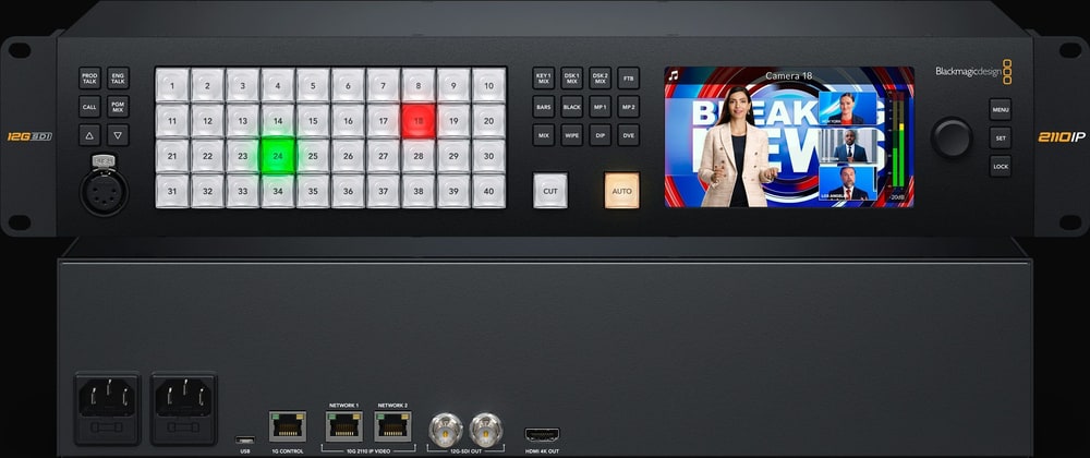 ATEM Monitoring Rack Panel 40 – Monitoring priamo v racku