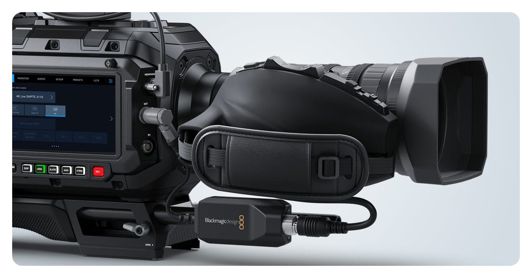 Blackmagic URSA Cine Mount B4 – Ovládanie objektívu káblom
