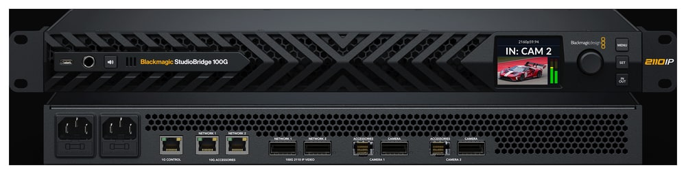 Blackmagic StudioBridge 100G – Dva kanály, jeden odolný prenosový reťazec