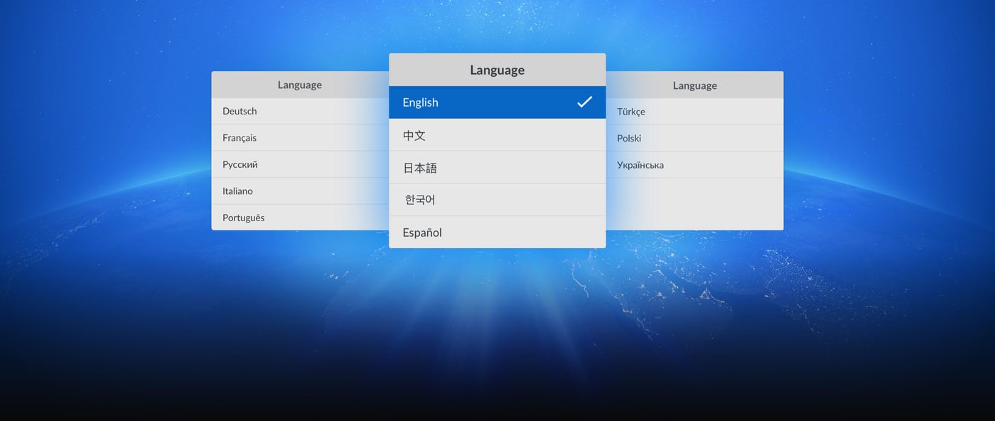 HyperDeck ISO Recorder 100G – Menu v 13 jazykoch
