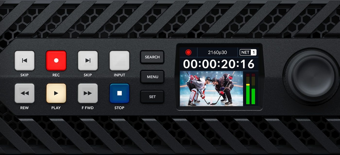 HyperDeck ISO Recorder 100G – Klasické ovládanie vysielacieho rekordéra