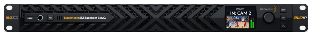 Blackmagic SDI Expander 8x12G – Kontrola priamo v racku