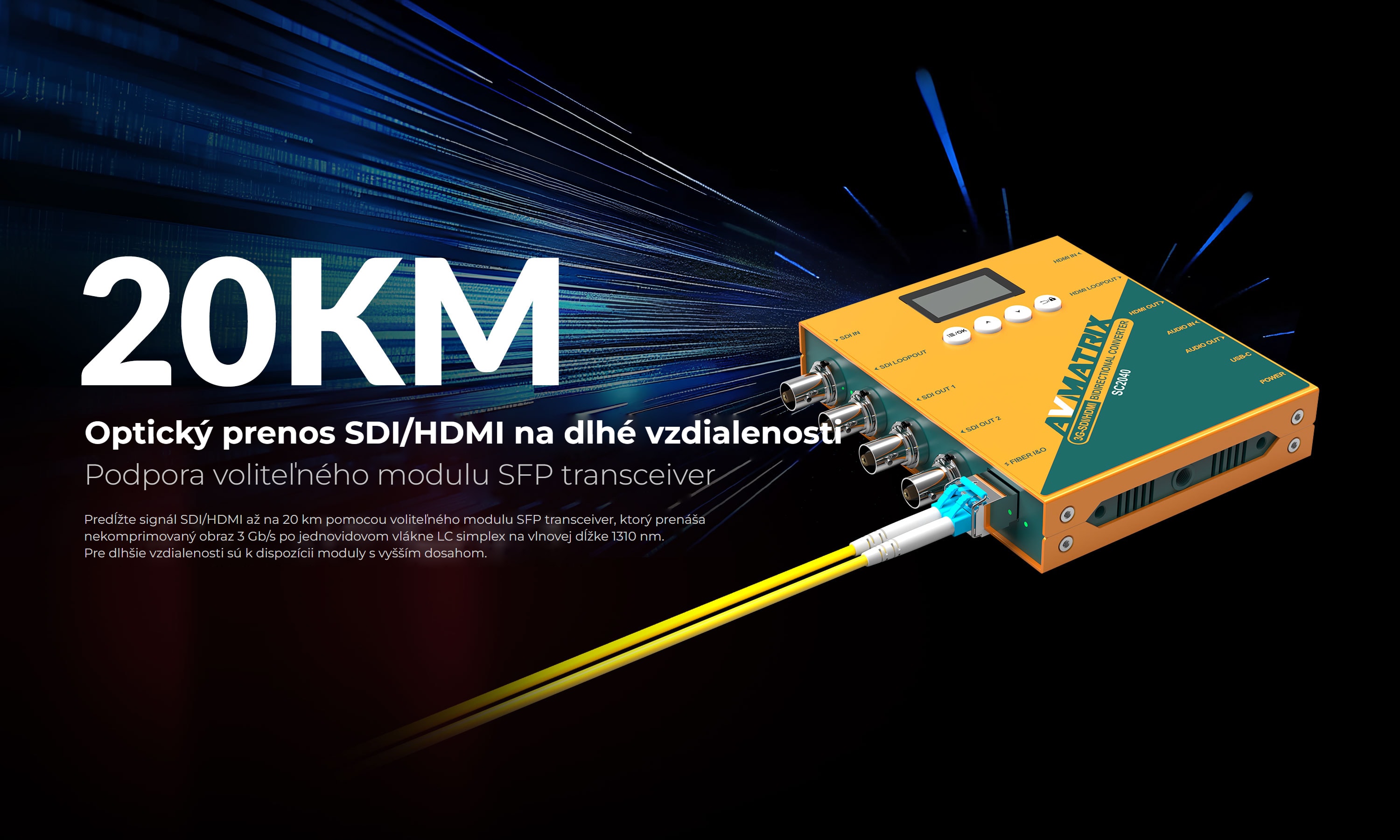 AVMatrix 3G-SDI/ HDMI Bidirectional Scaling Converter