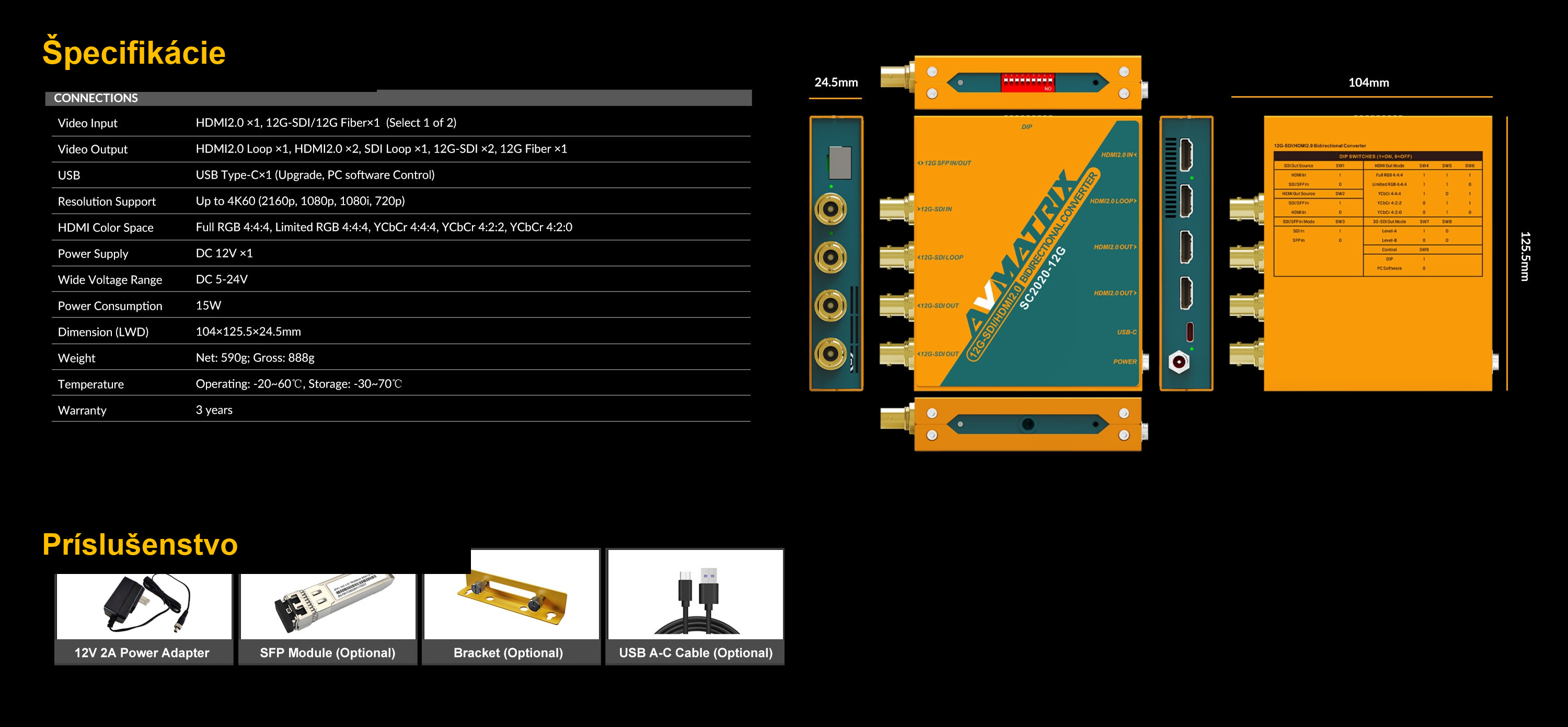 AVMATRIX SC2020-12G