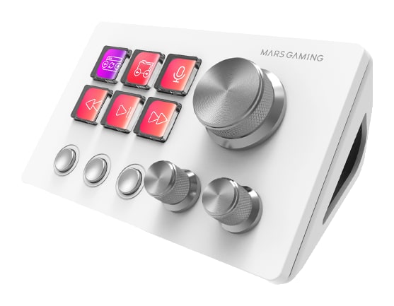 Mars Gaming MSD-TWO – 6 prispôsobiteľných LCD tlačidiel