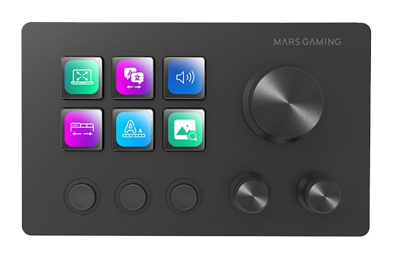 Mars Gaming MSD-TWO – 6 prispôsobiteľných LCD tlačidiel