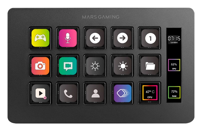 Mars Gaming MSD-ONE – Softvér so scénami a doplnkami