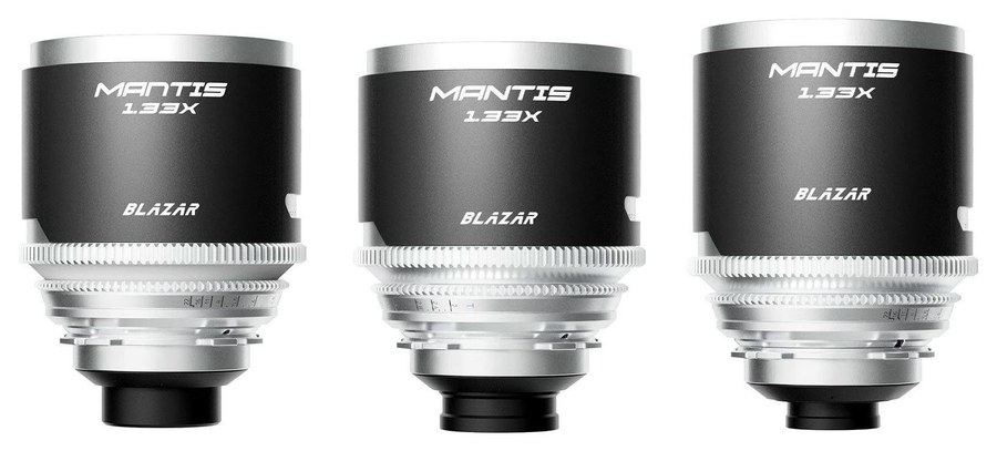 Blazar Mantis 1,33x FF sada 3 anamorfných objektívov 35/50/100 – Jednotný vzhľad sady