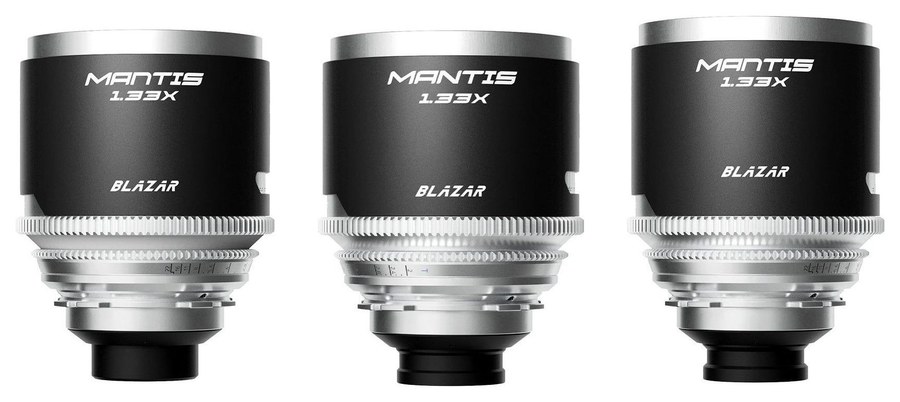 Blazar Mantis 1,33x FF sada 3 anamorfných objektívov 35/50/75 – Jednotný vzhľad sady