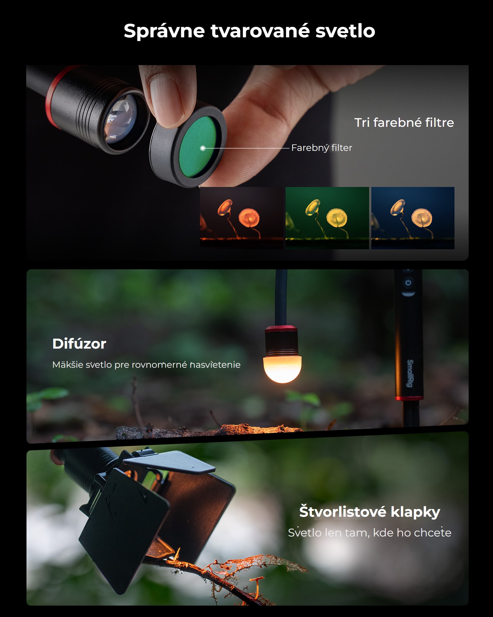 SmallRig RM 01B LED Macro Arm Light 6225 SK 8