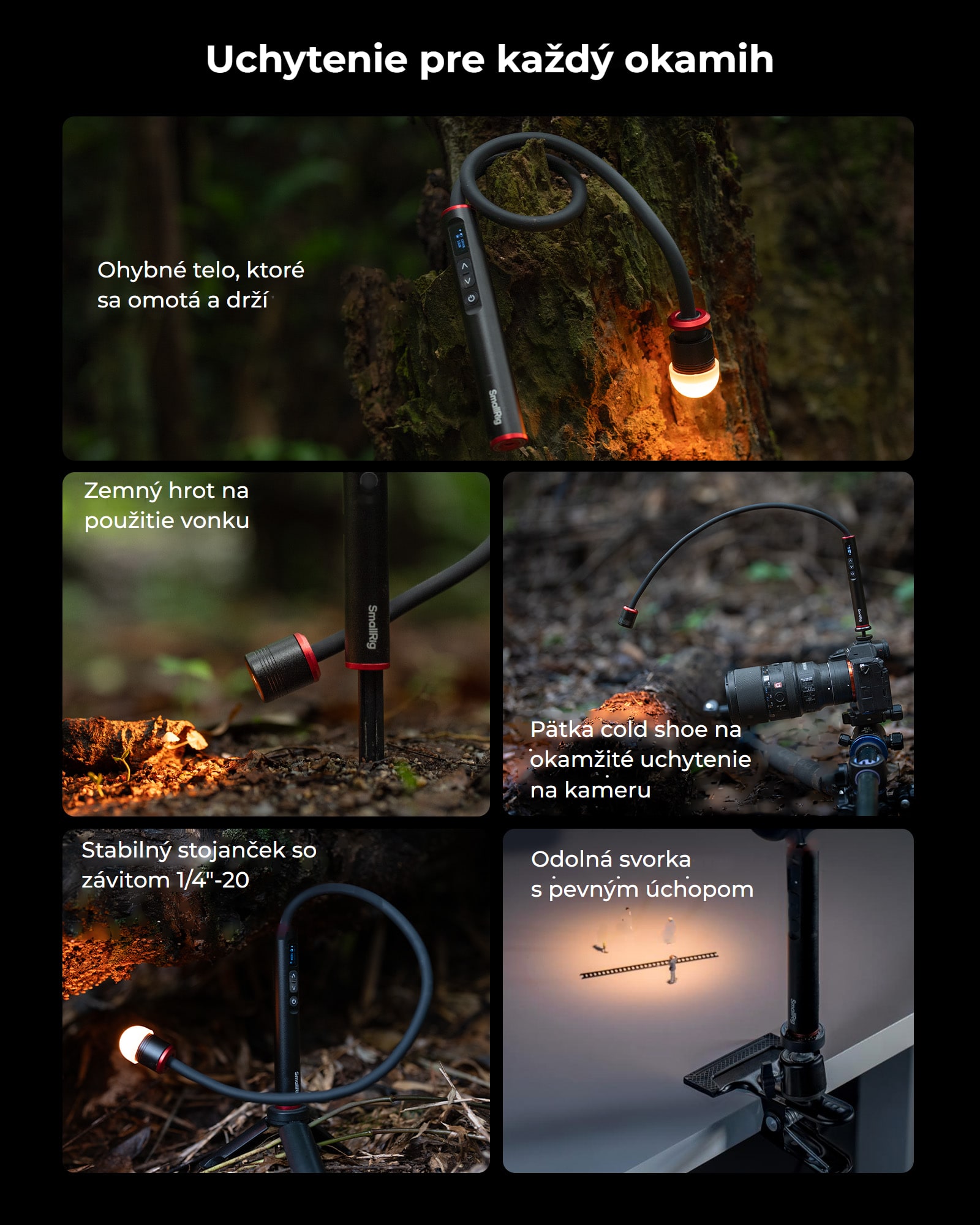 SmallRig RM 01B LED Macro Arm Light 6225 SK 9