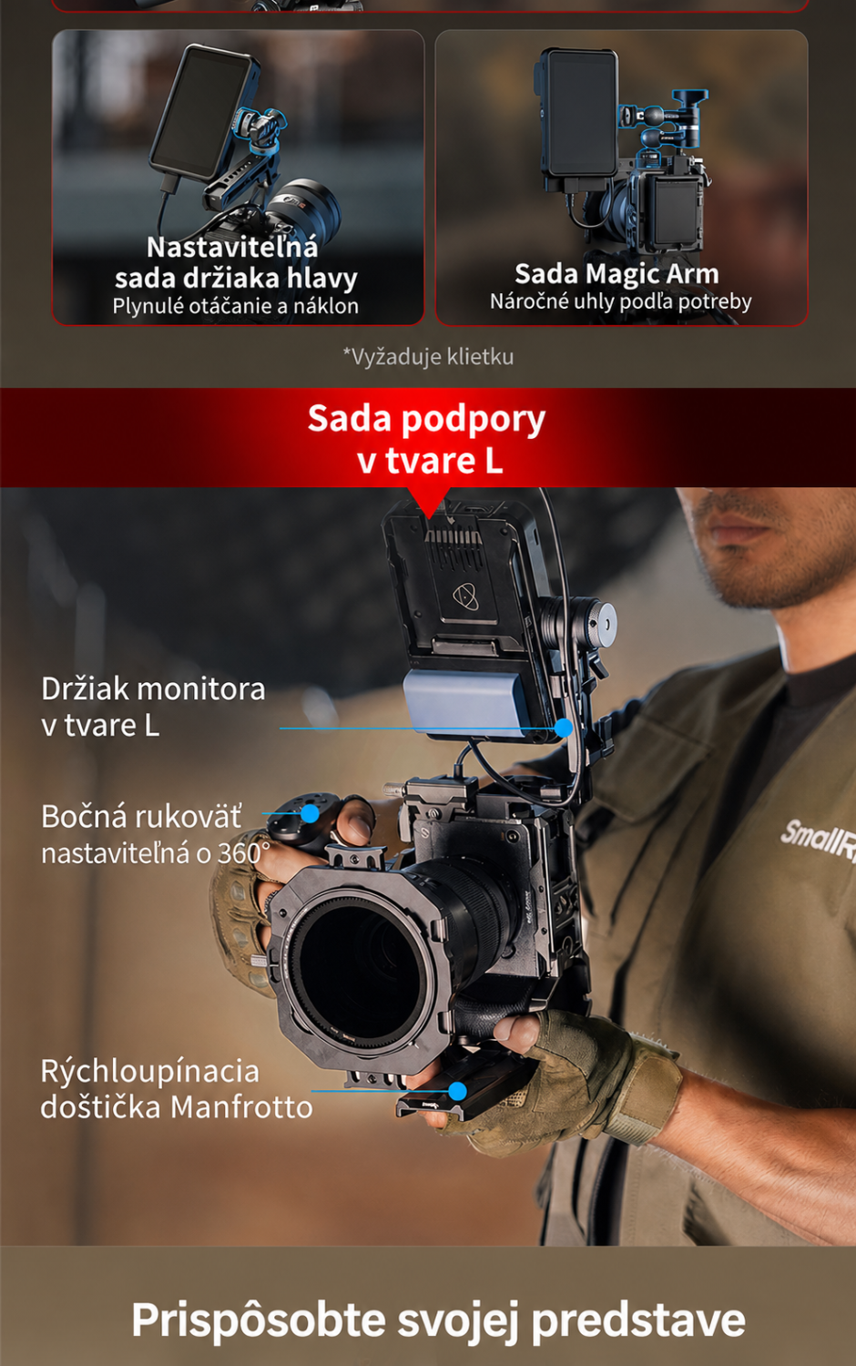 SmallRig Monitor Support 6314 – slovenská infografika 2