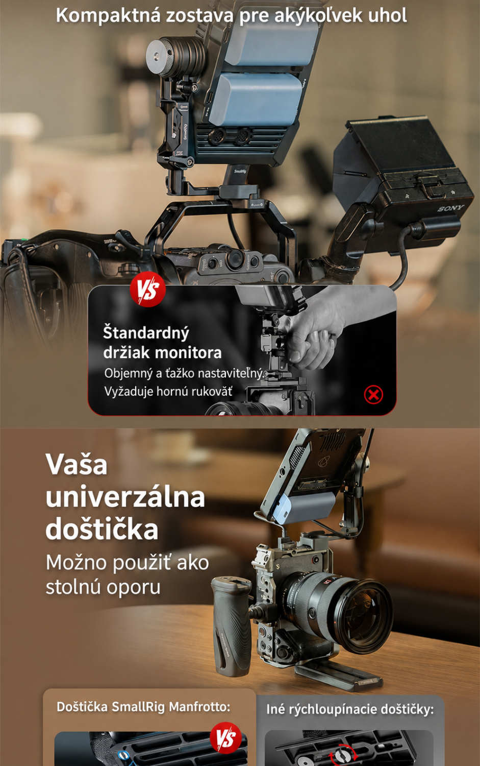 SmallRig Monitor Support 6314 – slovenská infografika 3