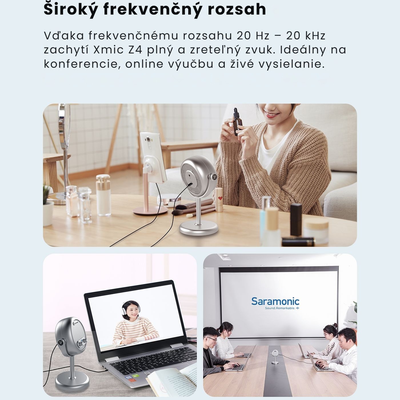 Saramonic Xmic Z4 – Čistý hlas aj pri tichom prednese
