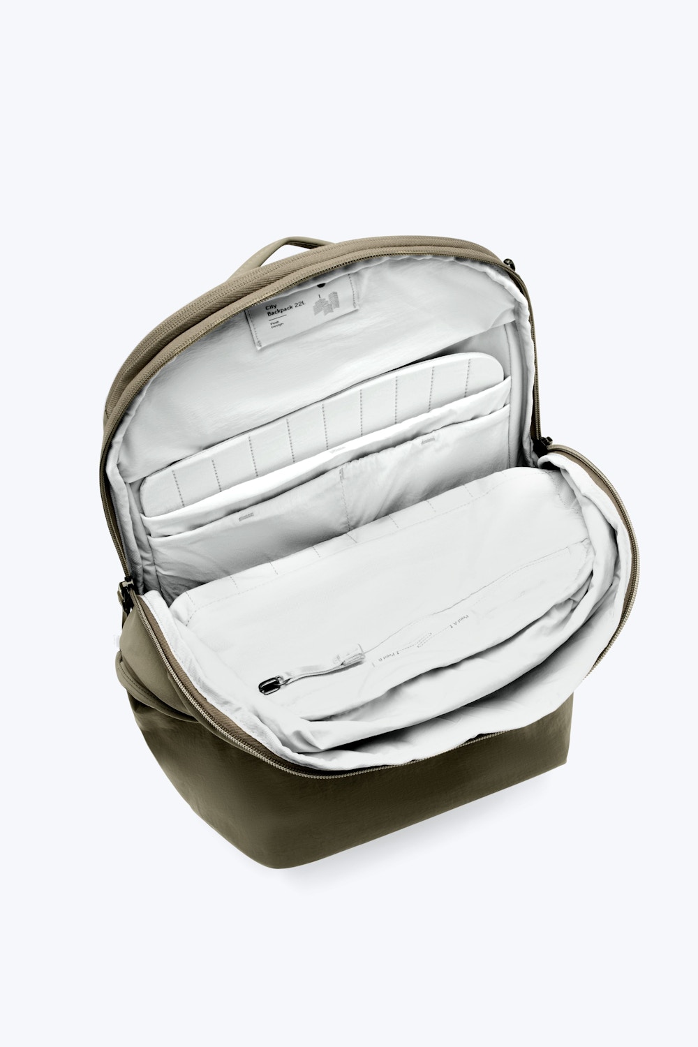 Peak Design City Backpack 22L – vnitřní uspořádání