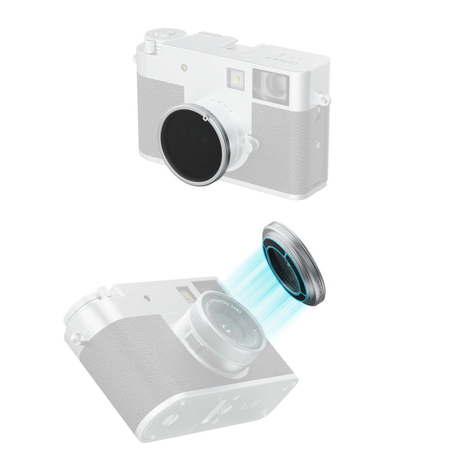 SmallRig Magnetic VND Filter ND2 - ND32 for FUJIFILM X half (Silver) 5391B