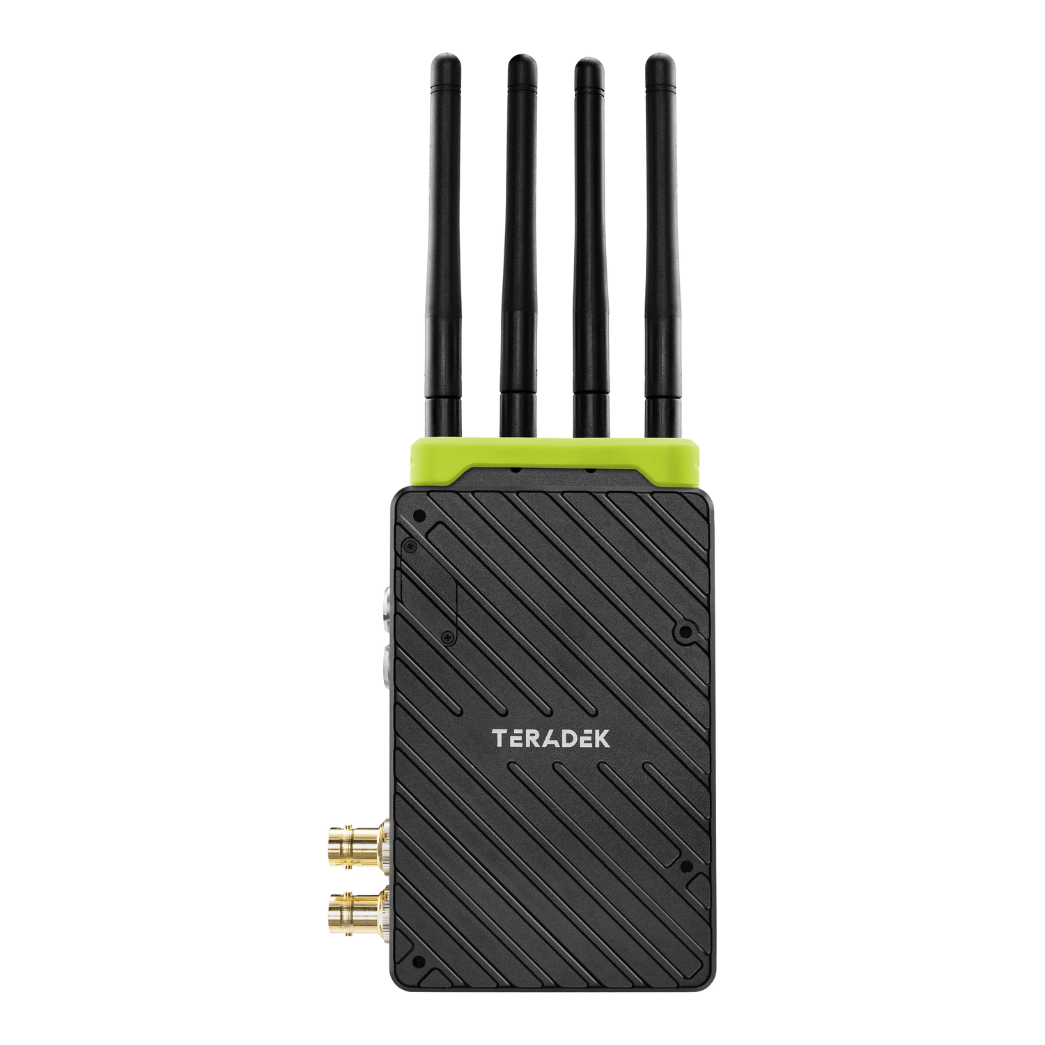 Pásik Teradek 11-0998 vo farbe 389C Green nasadený na vysielači Bolt 6 XT TX