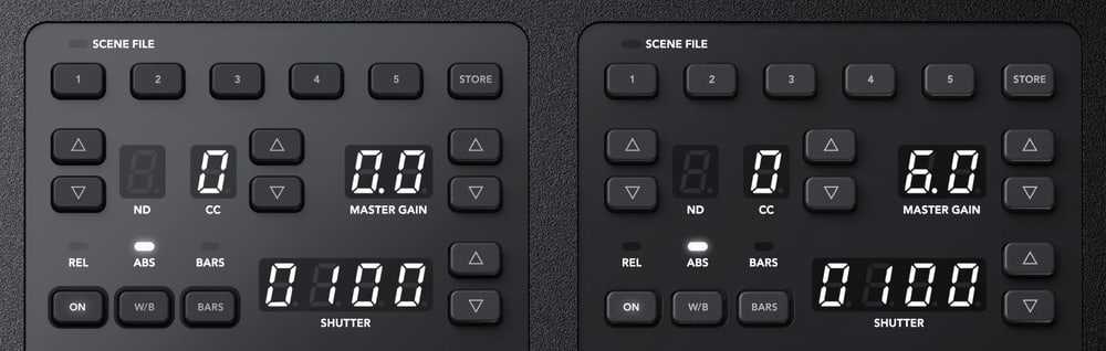 ATEM Camera Control Panel – Scény a nastavenia kamery