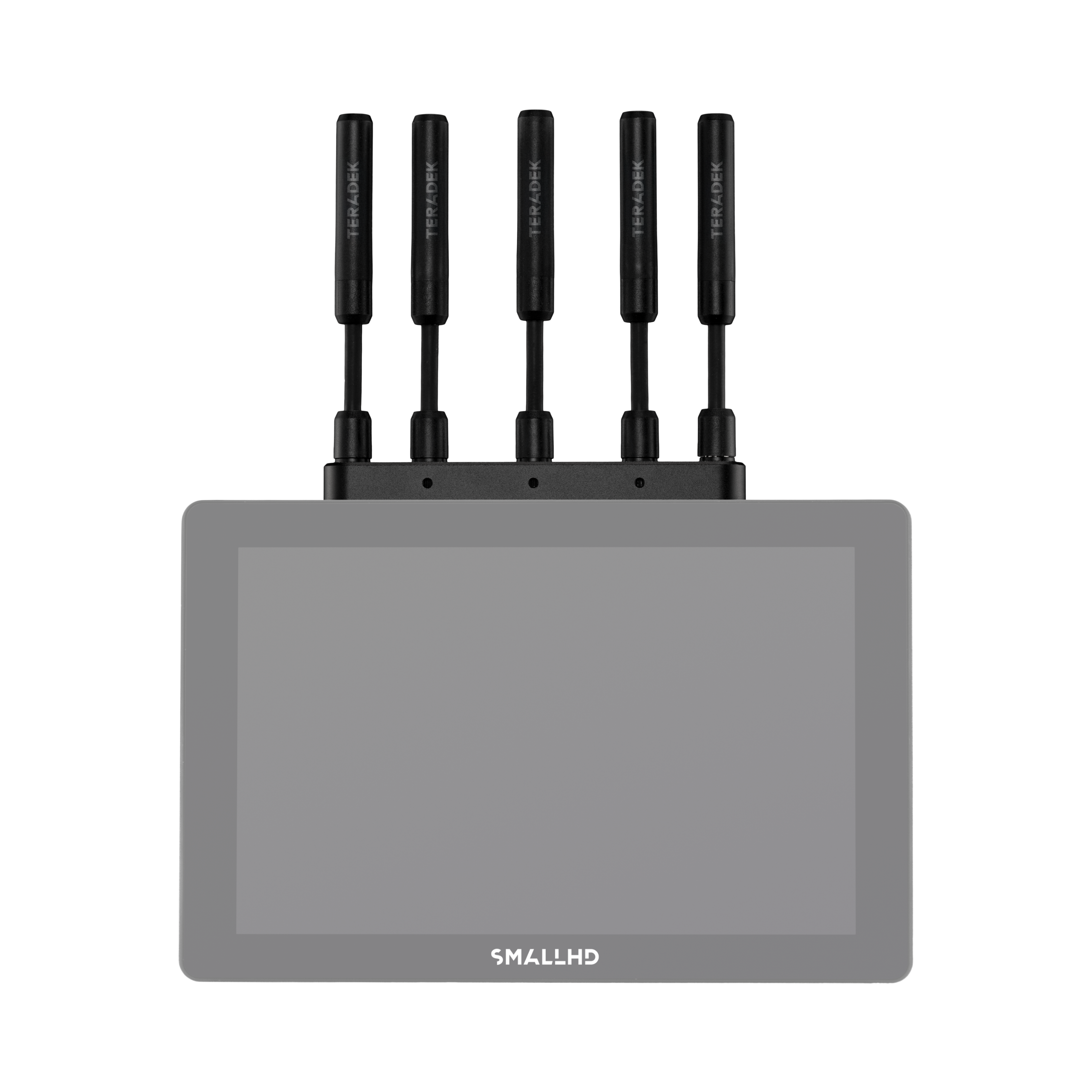 Teradek Bolt 6 Monitor Module 1500 RX installed on SmallHD Smart 7