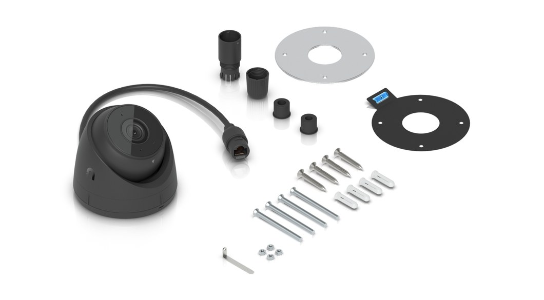 Ubiquiti UniFi Protect G5 Turret Ultra, čierna – Jeden kábel pre dáta aj napájanie