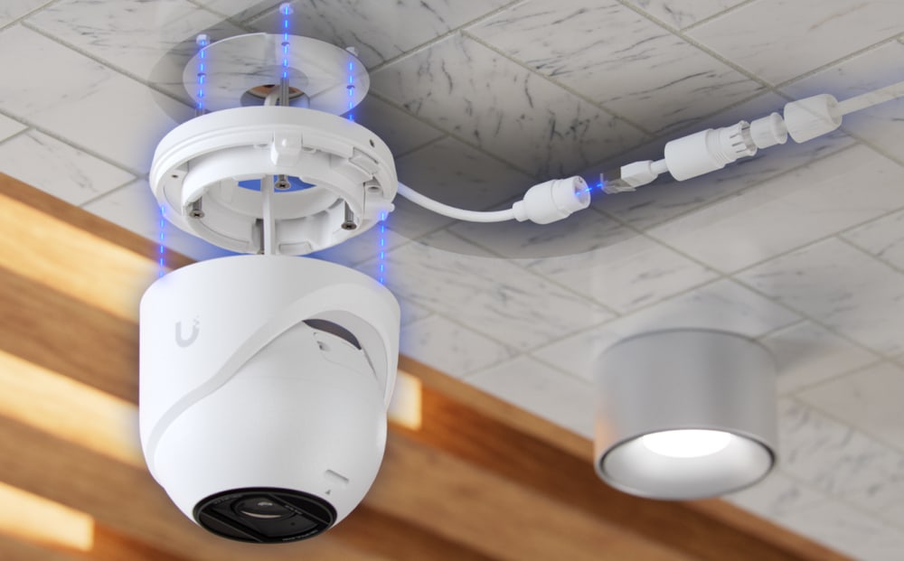 Ubiquiti UniFi Protect G6 Pro Turret, biela – Montáž na strop aj na stenu