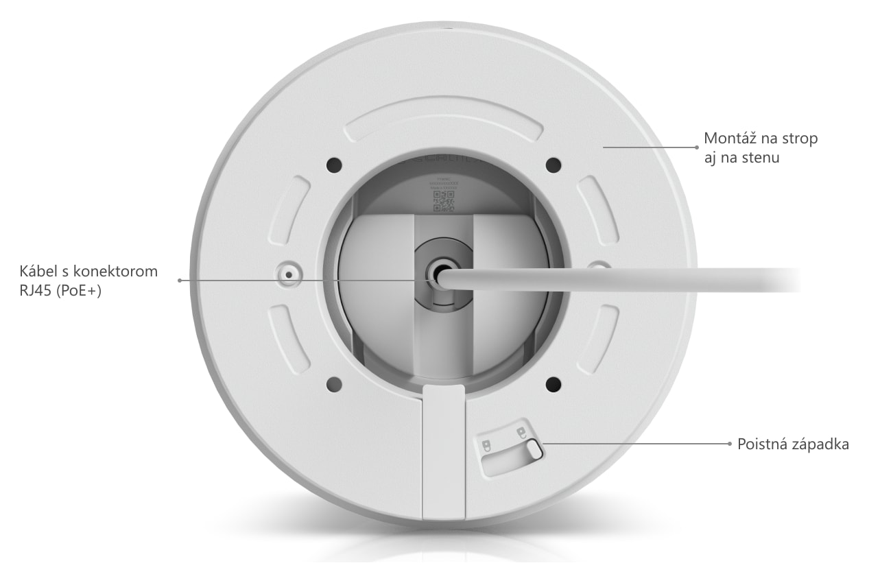 Ubiquiti UniFi Protect G6 Pro Turret, biela – Popis kamery