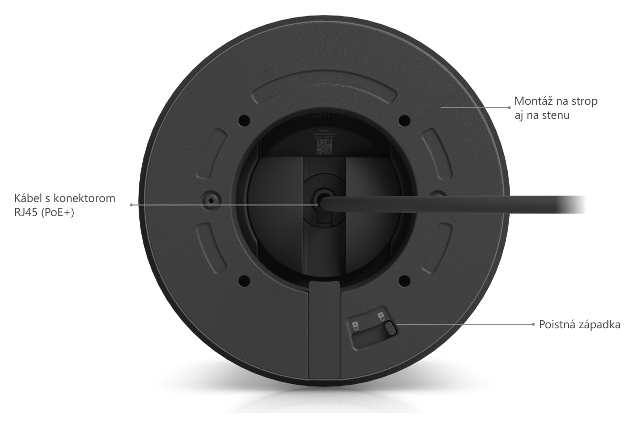 Ubiquiti UniFi Protect G6 Pro Turret, čierna – Popis kamery