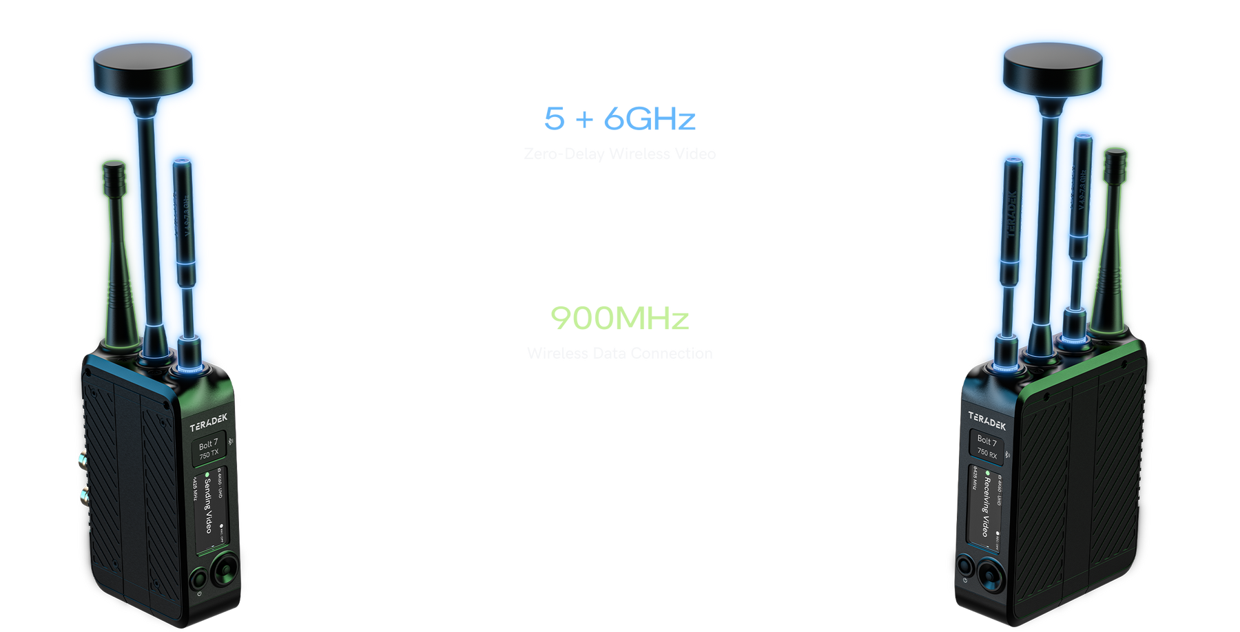 Diagram pásiem Teradek Bolt 7 750