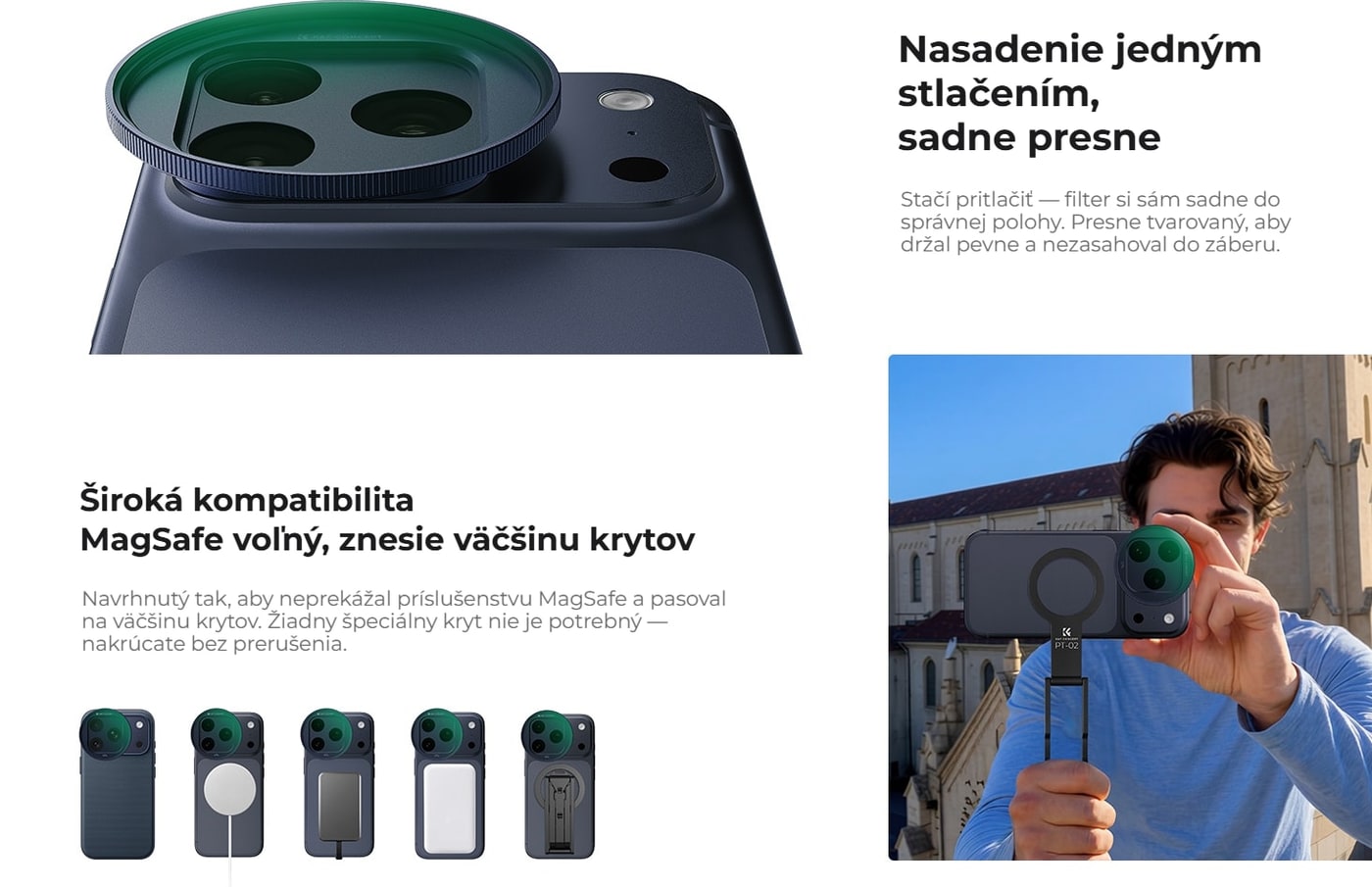 Nasadenie jedným stlačením, MagSafe zostáva voľný